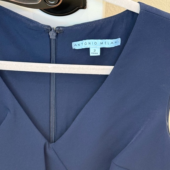 ANTONIO MELANI Midnight Blue Ruffle Jumpsuit - Picture 4 of 4